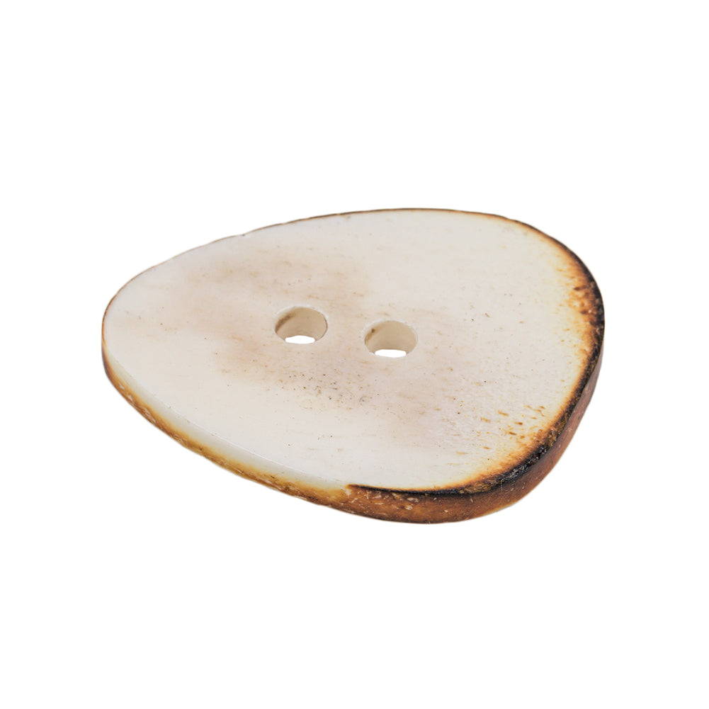 White Bone Button - 48L/30.5mm Folded White Bone Button - 48L/30.5mm Folded