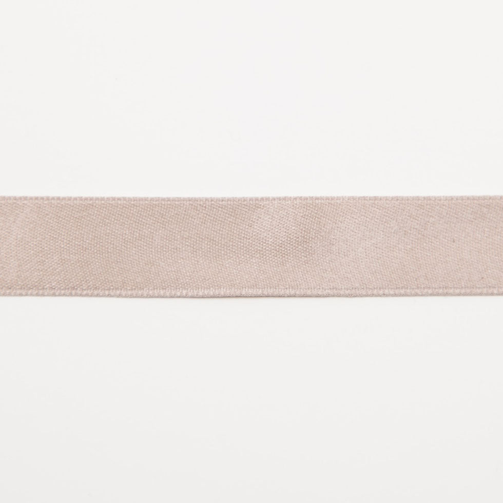 Stone Double Face Silk Satin Ribbon - 0.5" Stone Double Face Silk Satin Ribbon - 0.5"