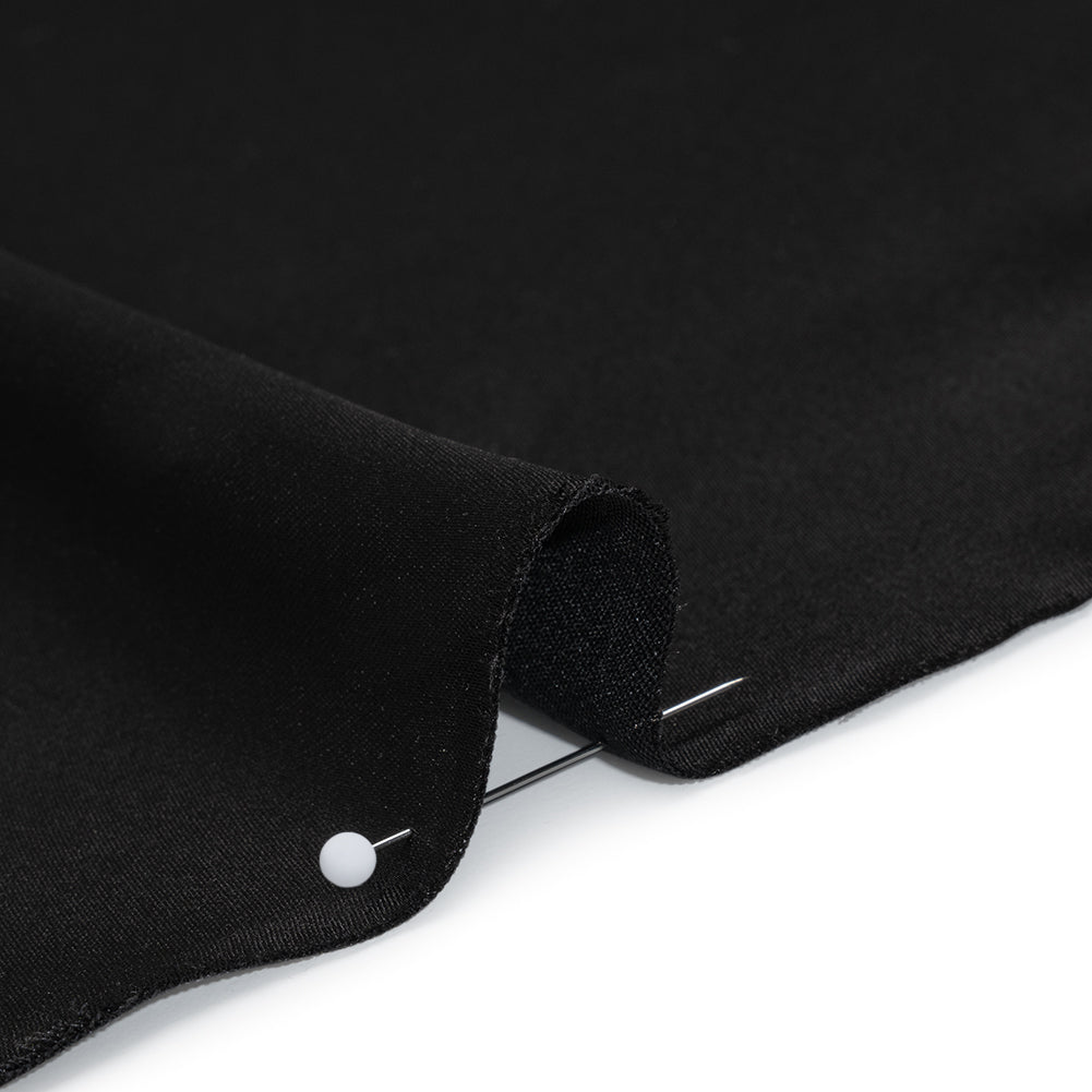 Stretch Polyester Charmeuse - Black - Mood Exclusive Junonia Collection - Detail Stretch Polyester Charmeuse - Black - Mood Exclusive Junonia Collection - Detail