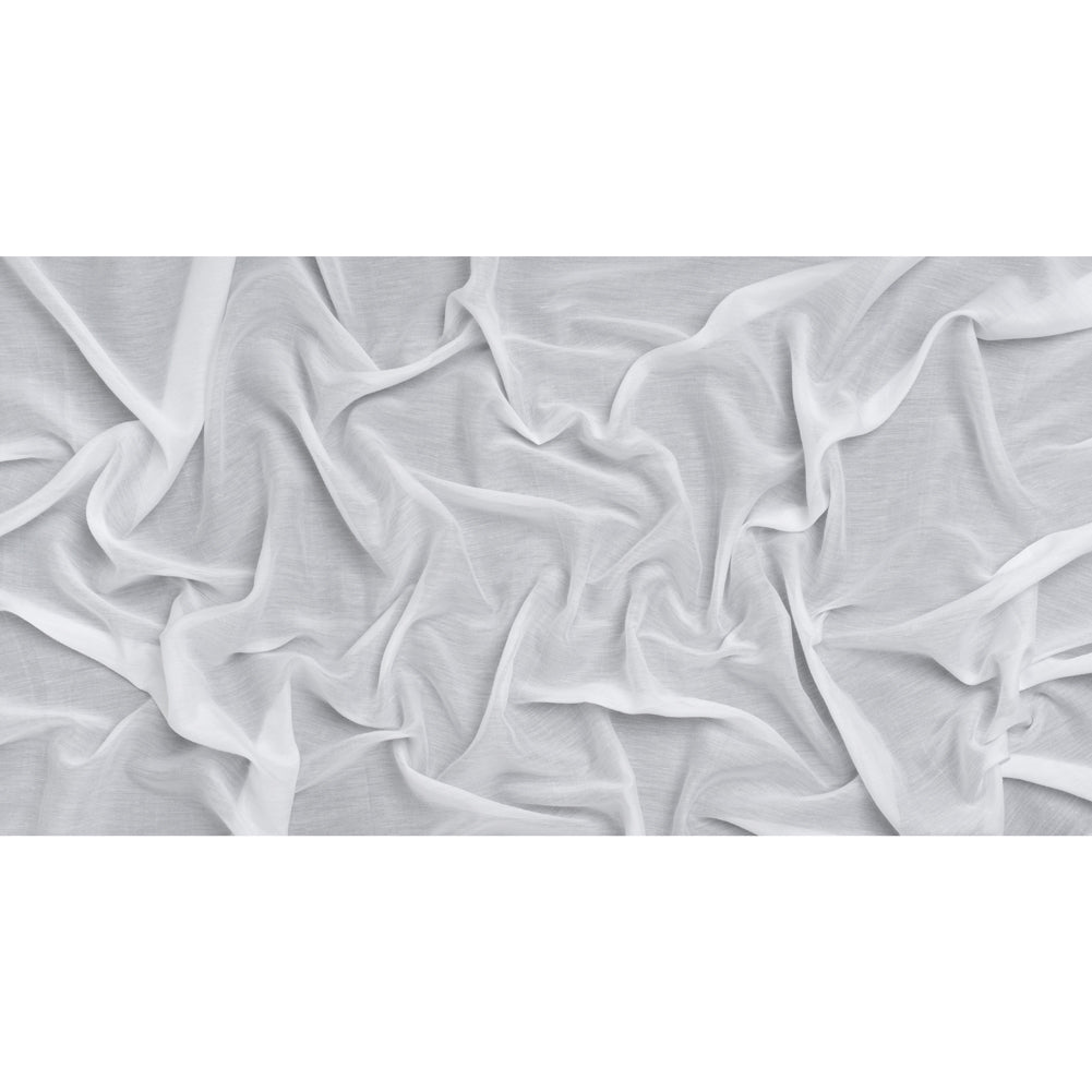 Silk and Cotton Voile - White - Mood Exclusive Callophrys Collection - Full Silk and Cotton Voile - White - Mood Exclusive Callophrys Collection - Full