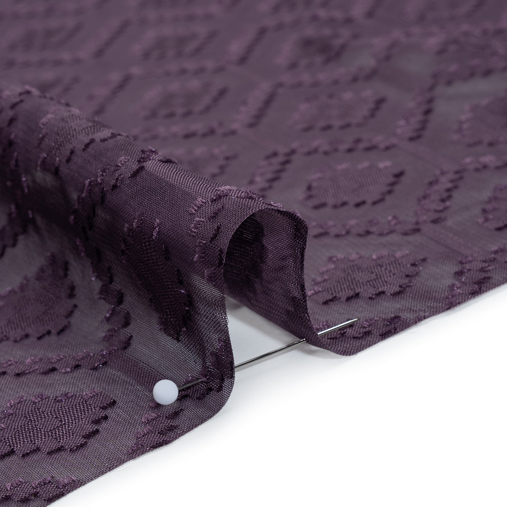 Geometric Burnout Polyester Woven - Shadow Purple - Mood Exclusive Erynnis Collection - Detail Geometric Burnout Polyester Woven - Shadow Purple - Mood Exclusive Erynnis Collection - Detail
