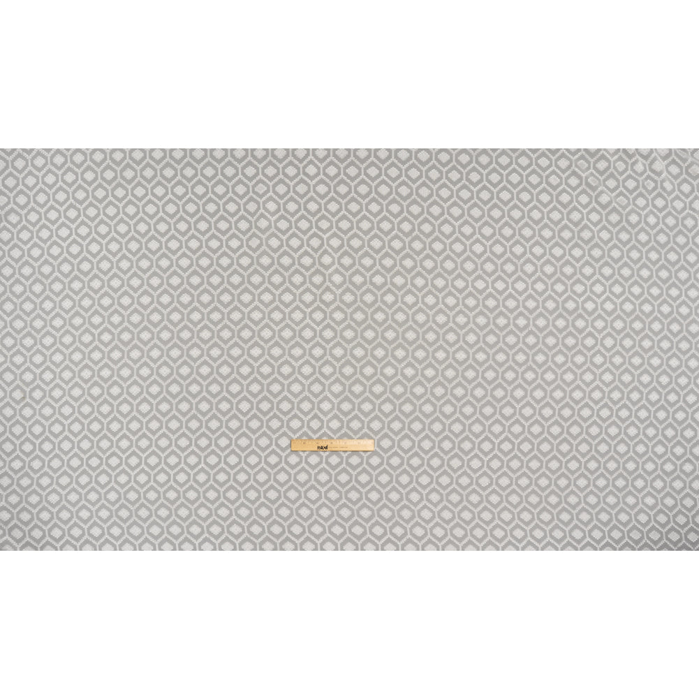 Geometric Burnout Polyester Woven - Ivory - Mood Exclusive Erynnis Collection - Full Geometric Burnout Polyester Woven - Ivory - Mood Exclusive Erynnis Collection - Full