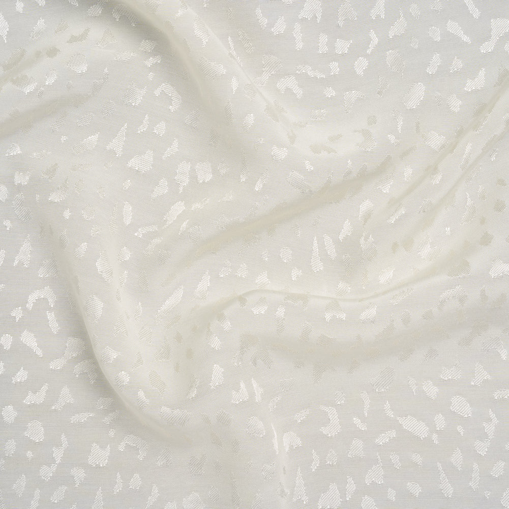 Sustainable Viscose Cheetah Spots Jacquard - Ivory - Mood Exclusive Zerene Collection Sustainable Viscose Cheetah Spots Jacquard - Ivory - Mood Exclusive Zerene Collection