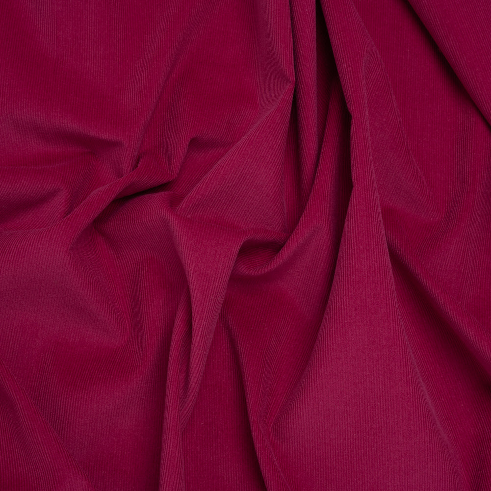 Featherwale Cotton Corduroy - Raspberry - Dawn Collection Featherwale Cotton Corduroy - Raspberry - Dawn Collection