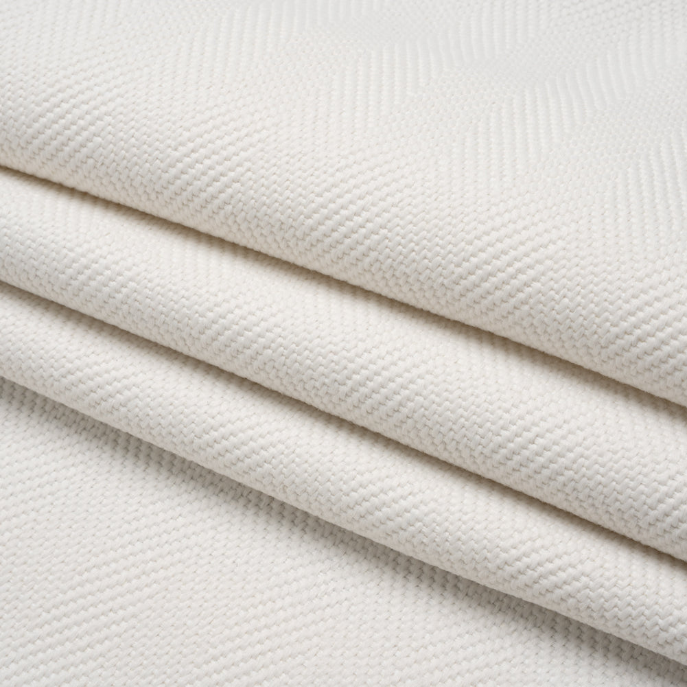 Olefin Upholstery Twill - Ivory Railroaded Herringbone Olefin Upholstery Twill - Ivory Railroaded Herringbone