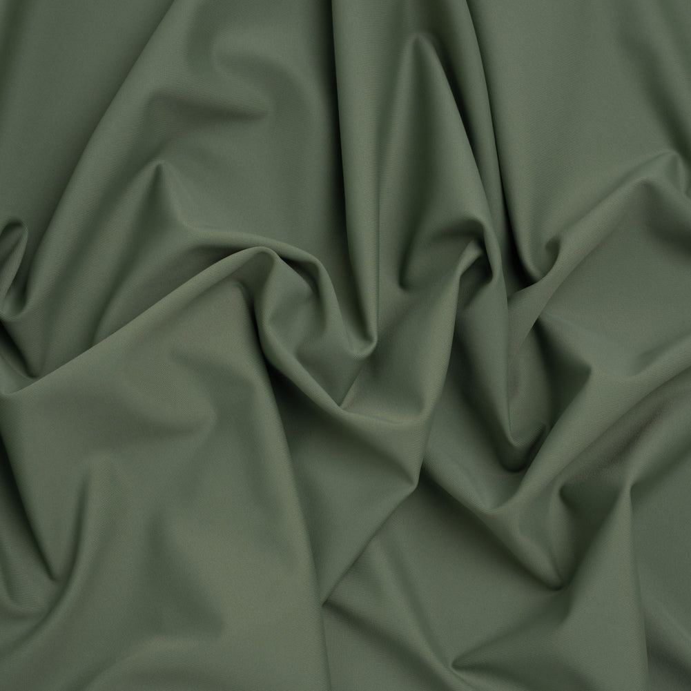 Stretch Econyl Nylon Jersey - Army Green - Designer Deadstock Stretch Econyl Nylon Jersey - Army Green - Designer Deadstock