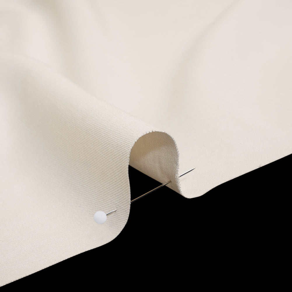 Tencel Gabardine Twill - Cream - Designer Deadstock - Detail Tencel Gabardine Twill - Cream - Designer Deadstock - Detail