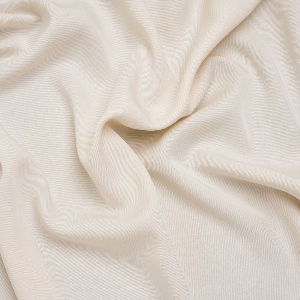 Tencel Gabardine Twill - Cream - Designer Deadstock Tencel Gabardine Twill - Cream - Designer Deadstock