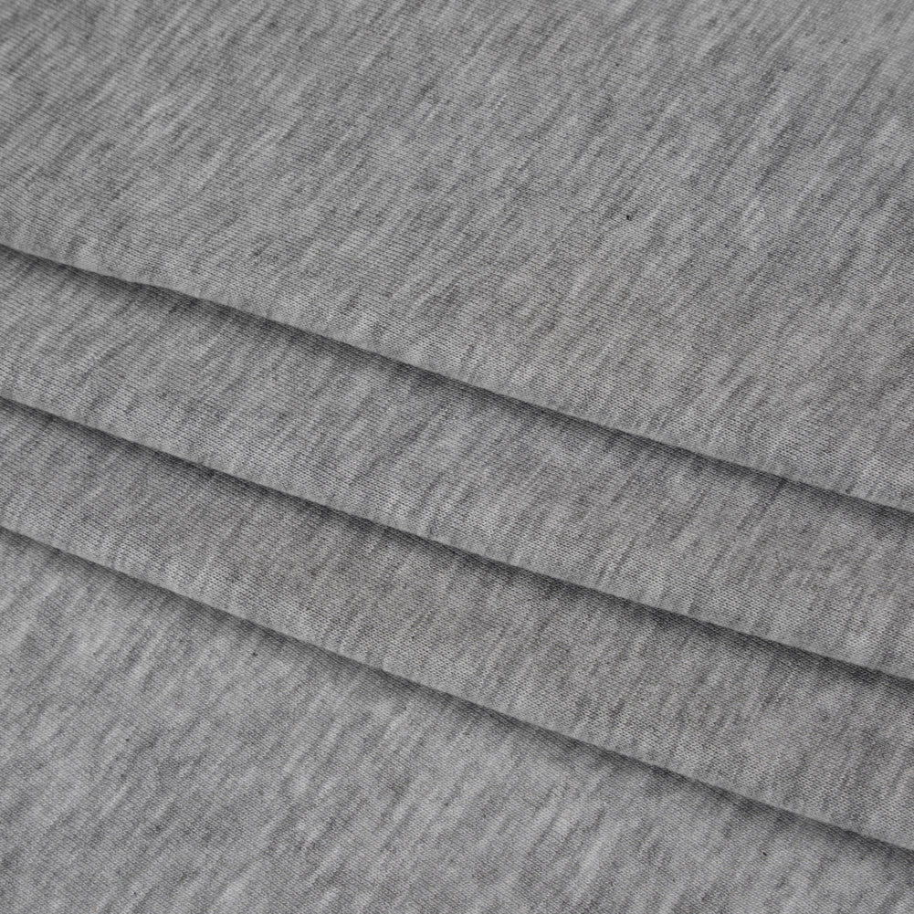 Tencel Jersey Knit - Heather Gray - Designer Deadstock - Folded Tencel Jersey Knit - Heather Gray - Designer Deadstock - Folded
