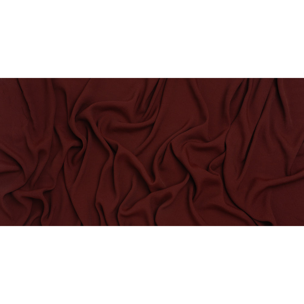 Sustainable Viscose Crepe by The Reformation - Plum Red - Deadstock Sustainable Viscose Crepe by The Reformation - Plum Red - Deadstock