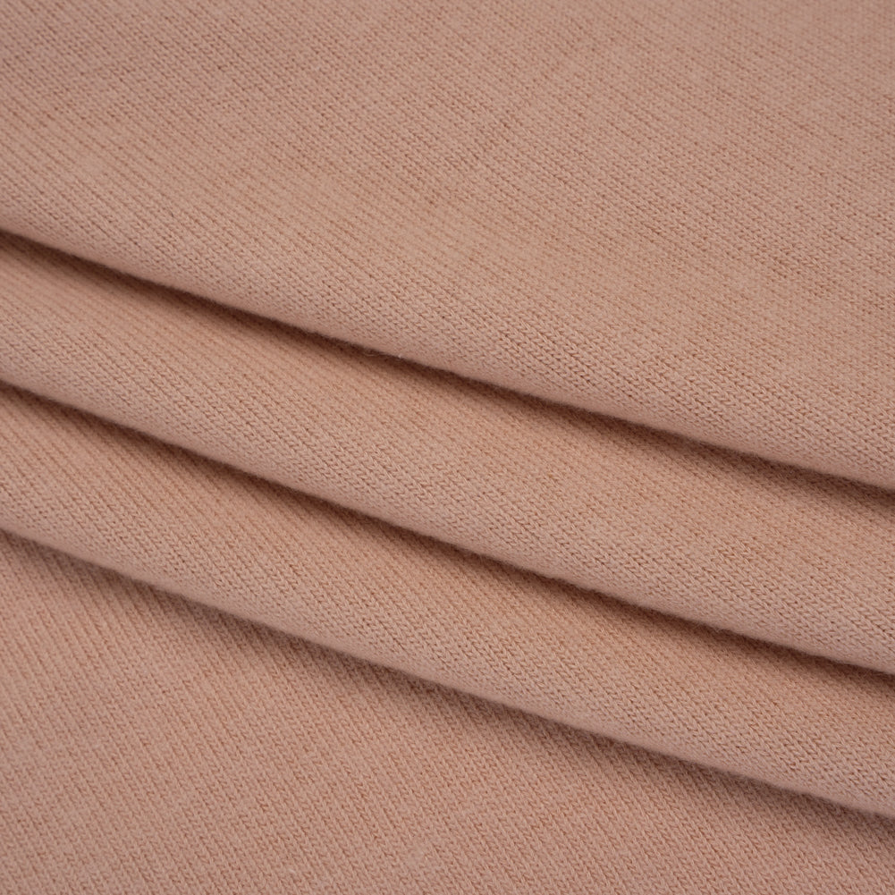 Brushed Stretch Tencel and Organic Cotton Sweater Knit by The Reformation - Dusty Pink - Deadstock - Folded Brushed Stretch Tencel and Organic Cotton Sweater Knit by The Reformation - Dusty Pink - Deadstock - Folded