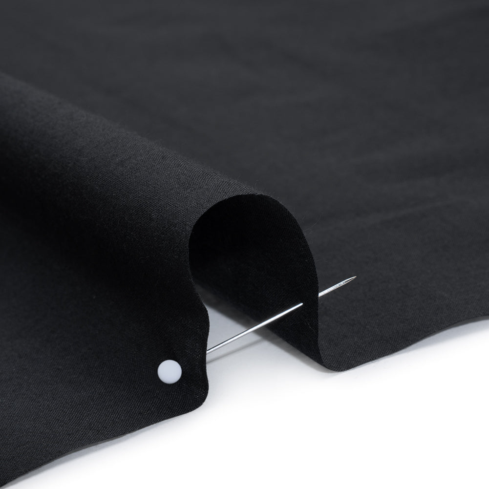Cotton Voile - Charcoal - Famous Australian Designer Deadstock Detail Cotton Voile - Charcoal - Famous Australian Designer Deadstock Detail