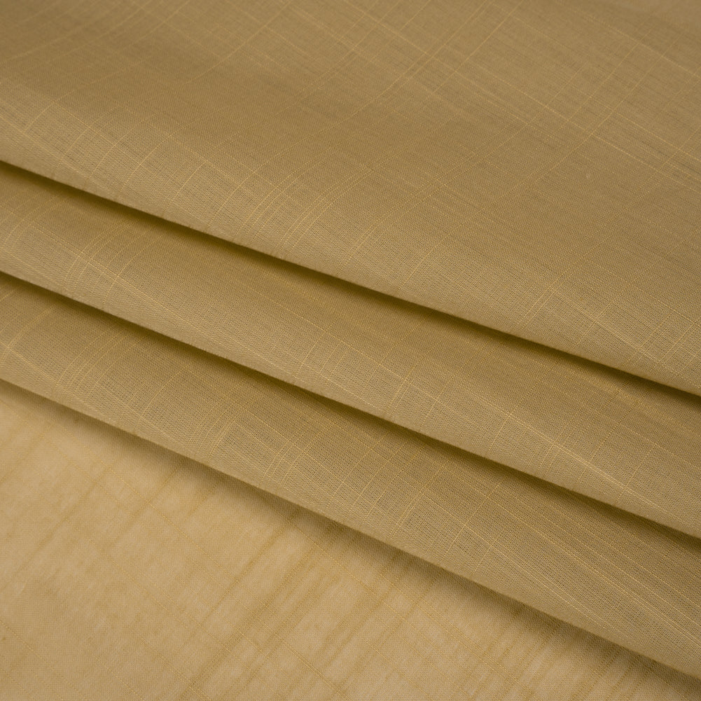 Textured Cotton Voile - Olive Beige - Famous Australian Designer Deadstock Textured Cotton Voile - Olive Beige - Famous Australian Designer Deadstock