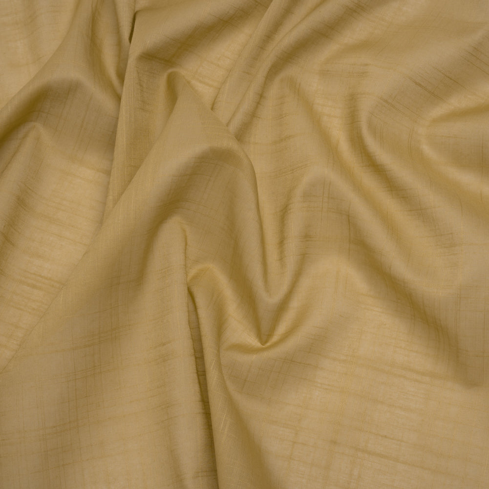 Textured Cotton Voile - Olive Beige - Famous Australian Designer Deadstock Textured Cotton Voile - Olive Beige - Famous Australian Designer Deadstock