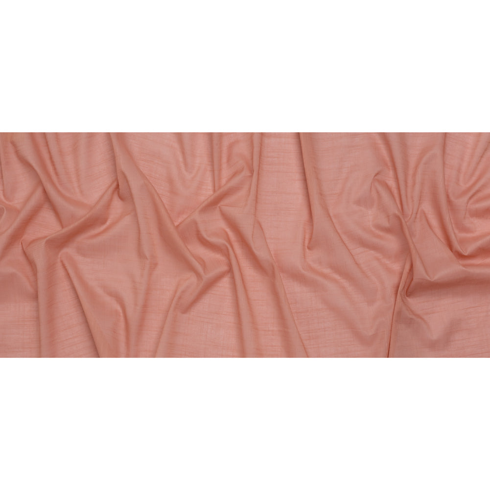 Textured Cotton Voile - Muskmelon Pink - Famous Australian Designer Deadstock Textured Cotton Voile - Muskmelon Pink - Famous Australian Designer Deadstock