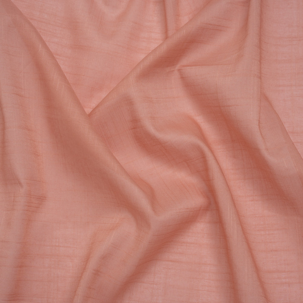 Textured Cotton Voile - Muskmelon Pink - Famous Australian Designer Deadstock Textured Cotton Voile - Muskmelon Pink - Famous Australian Designer Deadstock