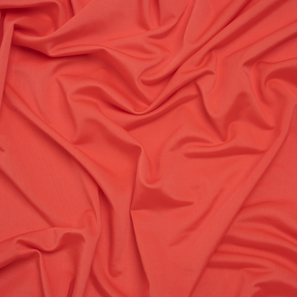 Stretch Polyester Jersey - Coral - Famous Australian Designer Deadstock Stretch Polyester Jersey - Coral - Famous Australian Designer Deadstock