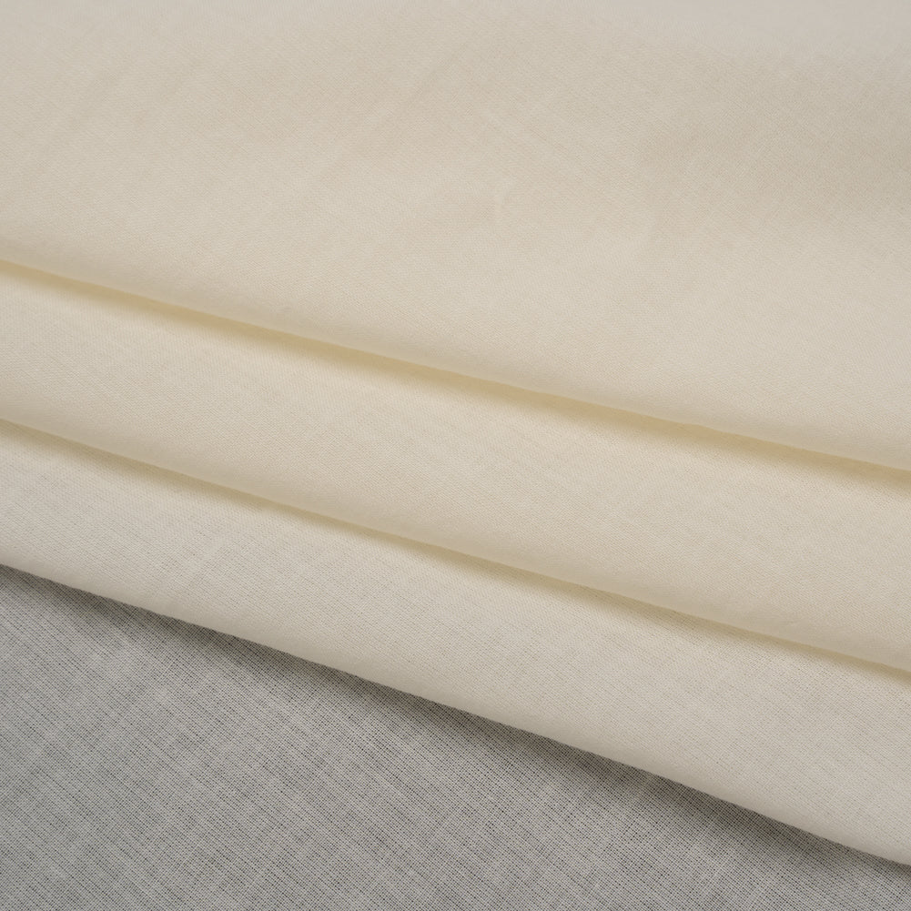 Cotton Voile Lining - Egret - Famous Australian Designer Deadstock Folded Cotton Voile Lining - Egret - Famous Australian Designer Deadstock Folded