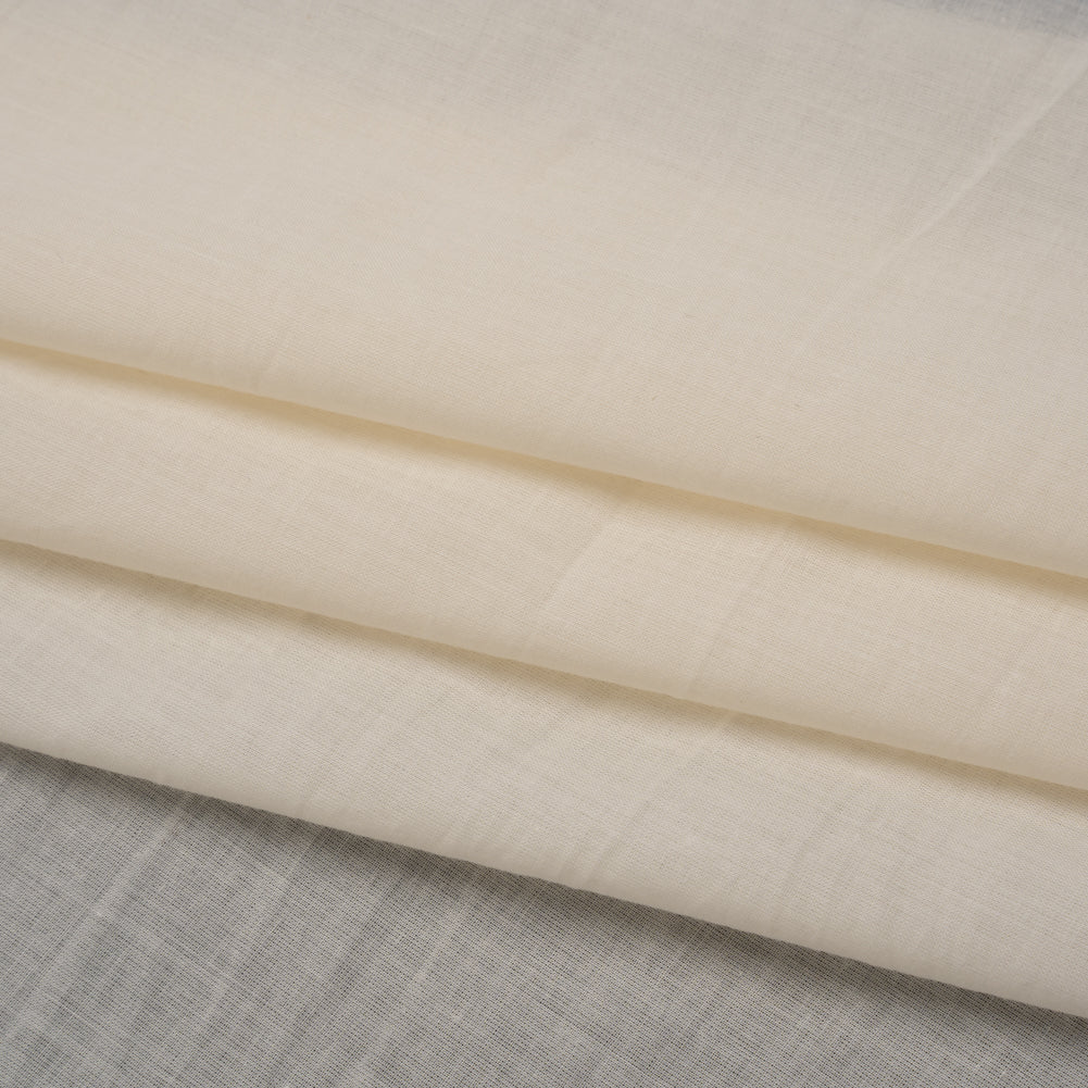 Cotton Voile Lining - Cream - Famous Australian Designer Deadstock Folded Cotton Voile Lining - Cream - Famous Australian Designer Deadstock Folded