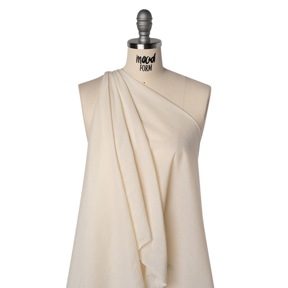 Cotton Voile Lining - Cream - Famous Australian Designer Deadstock Drape Cotton Voile Lining - Cream - Famous Australian Designer Deadstock Drape