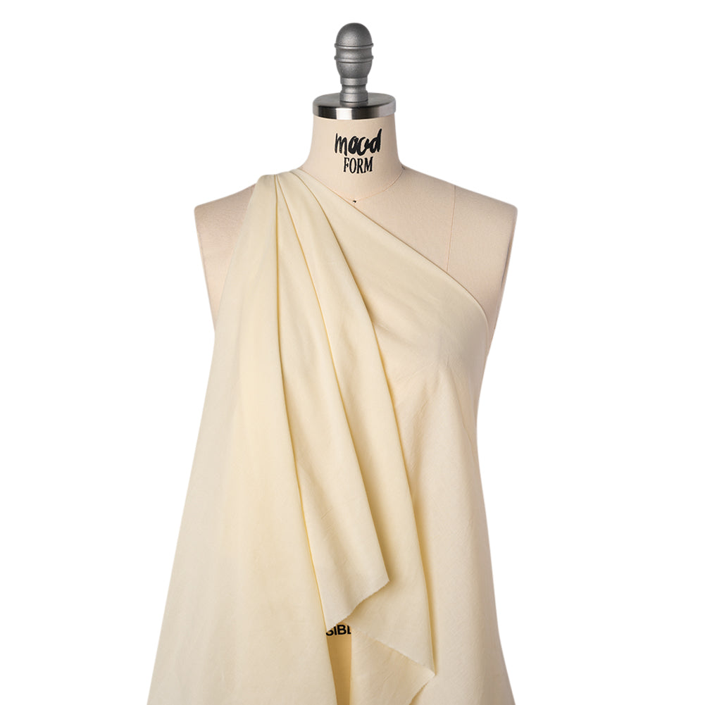 Cotton Voile - Yellowed Parchment - Famous Australian Designer Deadstock Drape Cotton Voile - Yellowed Parchment - Famous Australian Designer Deadstock Drape