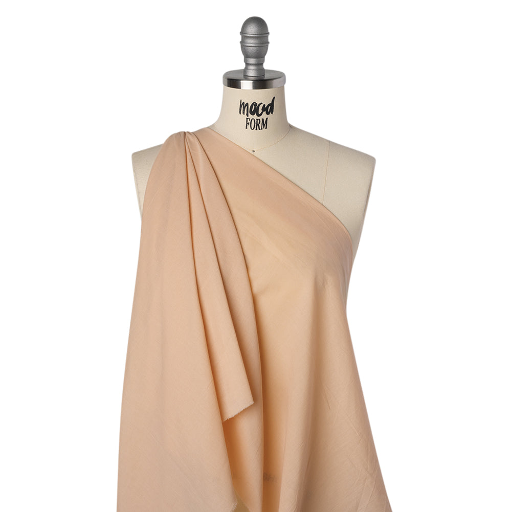 Cotton Voile - Peach Nougat - Famous Australian Designer Deadstock Drape Cotton Voile - Peach Nougat - Famous Australian Designer Deadstock Drape