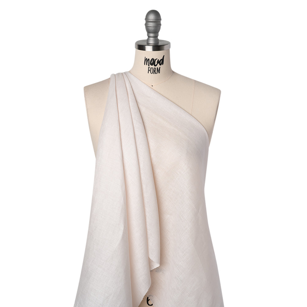 Lightweight Linen Woven - Pale Pink - Famous Australian Designer Deadstock Lightweight Linen Woven - Pale Pink - Famous Australian Designer Deadstock