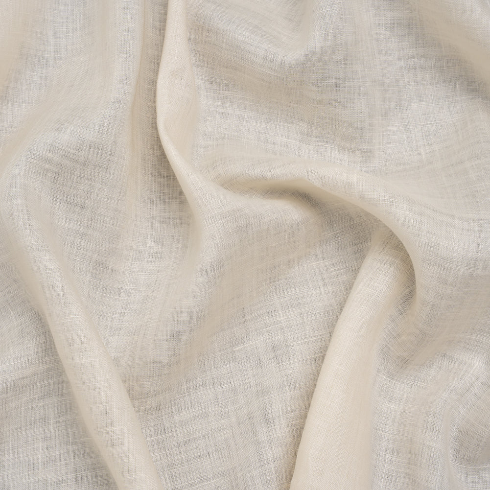 Lightweight Linen Woven - Parchment - Famous Australian Designer Deadstock Lightweight Linen Woven - Parchment - Famous Australian Designer Deadstock