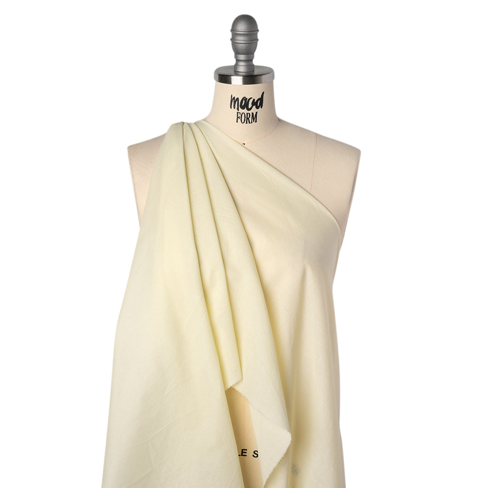 Cotton Voile Lining - Lemon Icing - Famous Australian Designer Deadstock Drape Cotton Voile Lining - Lemon Icing - Famous Australian Designer Deadstock Drape