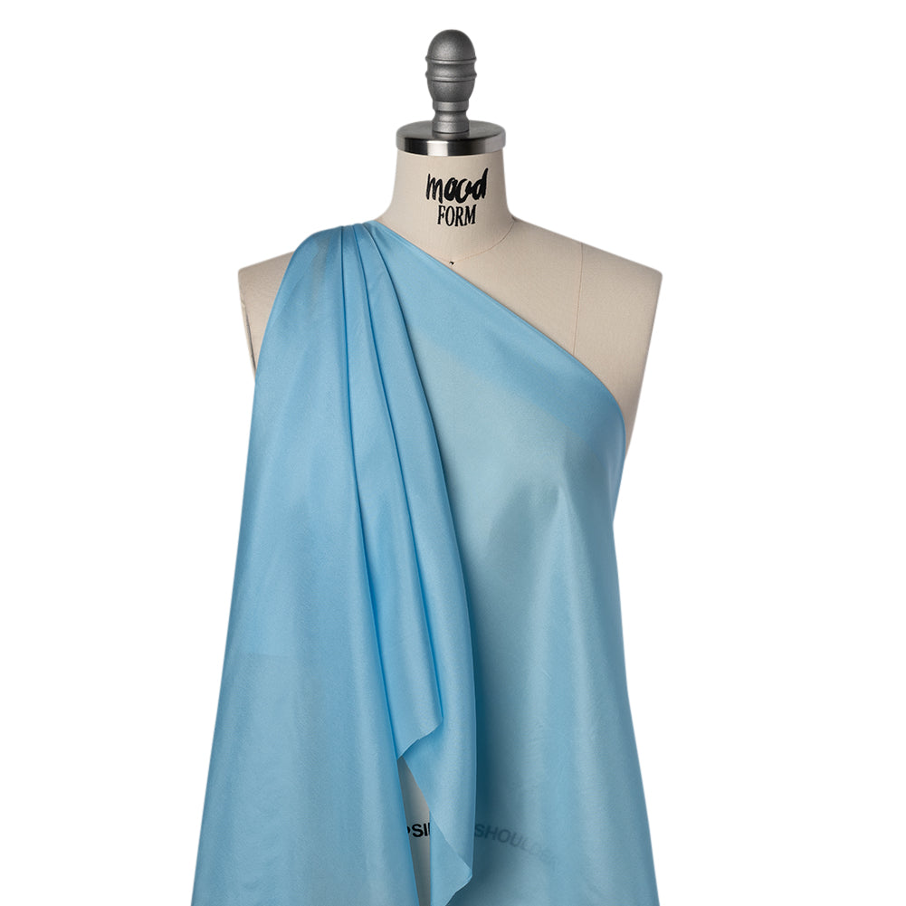 China Silk/Habotai - Sky Blue - Famous Australian Designer Deadstock China Silk/Habotai - Sky Blue - Famous Australian Designer Deadstock