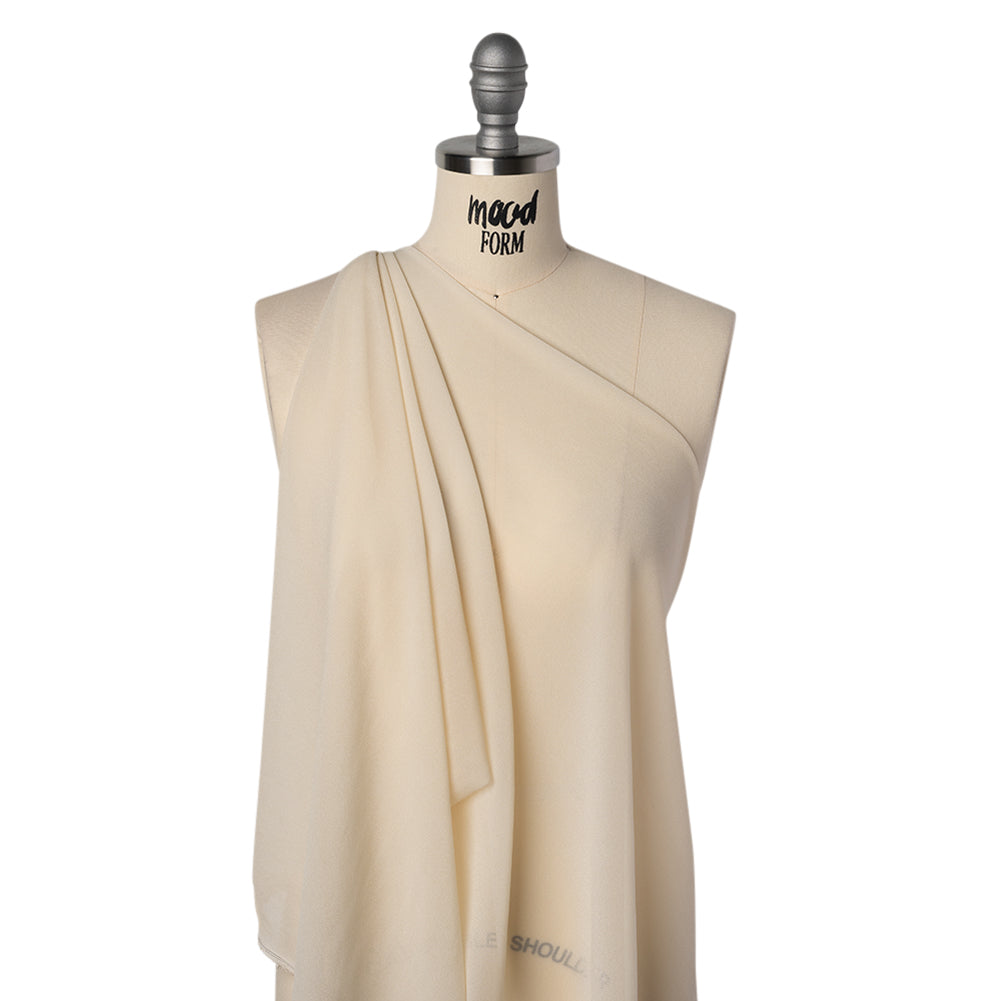 Viscose Georgette - Buff - Famous Australian Designer Deadstock Viscose Georgette - Buff - Famous Australian Designer Deadstock