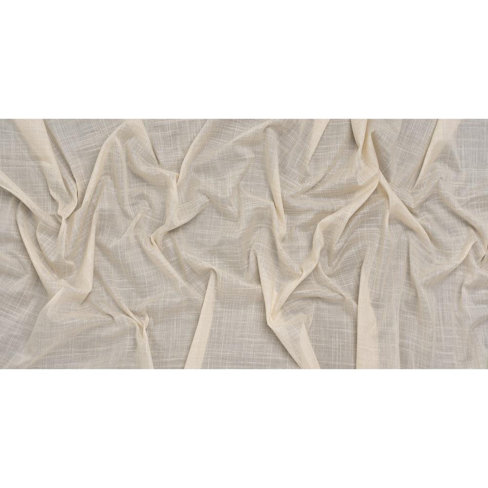 Textured Cotton Voile - Light Beige - Famous Australian Designer Deadstock Textured Cotton Voile - Light Beige - Famous Australian Designer Deadstock