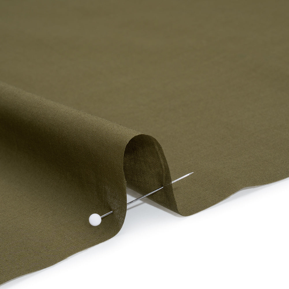 Cotton Voile Lining - Olive Green - Famous Australian Designer Deadstock Cotton Voile Lining - Olive Green - Famous Australian Designer Deadstock