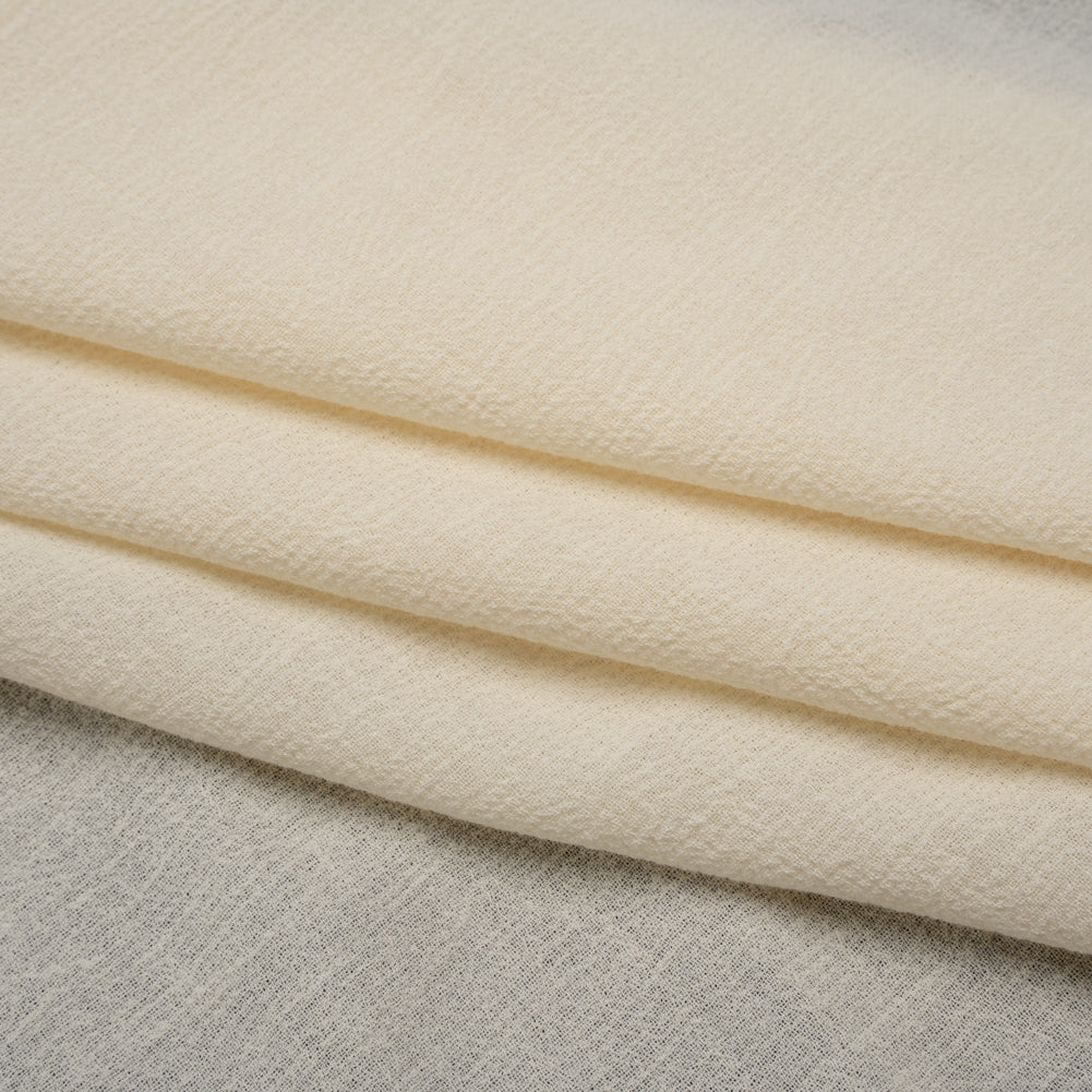 Cotton Crepe - Cream - Famous Australian Designer Deadstock Cotton Crepe - Cream - Famous Australian Designer Deadstock