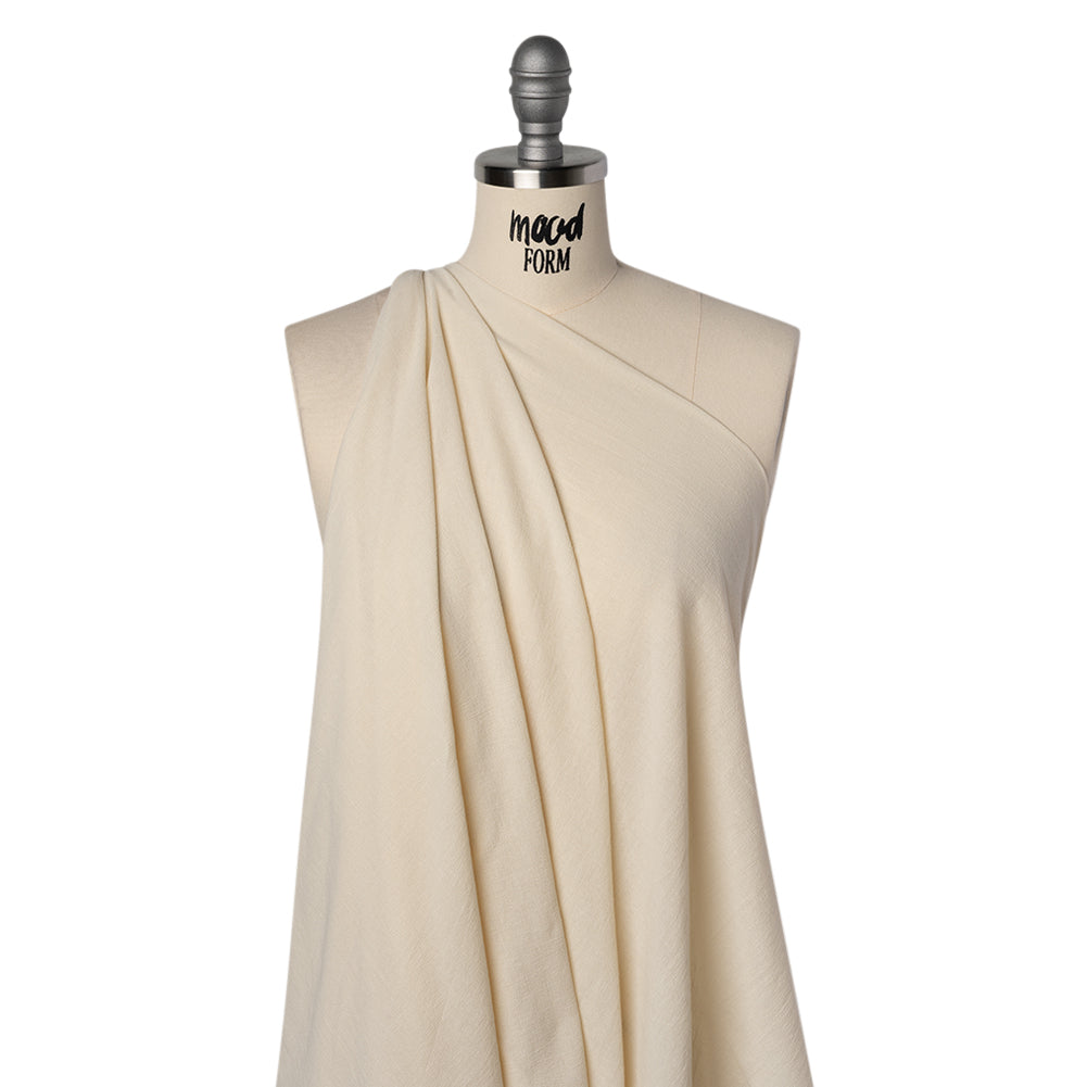Cotton Crepe - Cream - Famous Australian Designer Deadstock Cotton Crepe - Cream - Famous Australian Designer Deadstock
