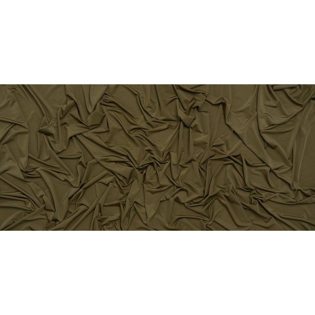 Stretch Polyester Jersey - Olive Green - Famous Australian Designer Deadstock Stretch Polyester Jersey - Olive Green - Famous Australian Designer Deadstock