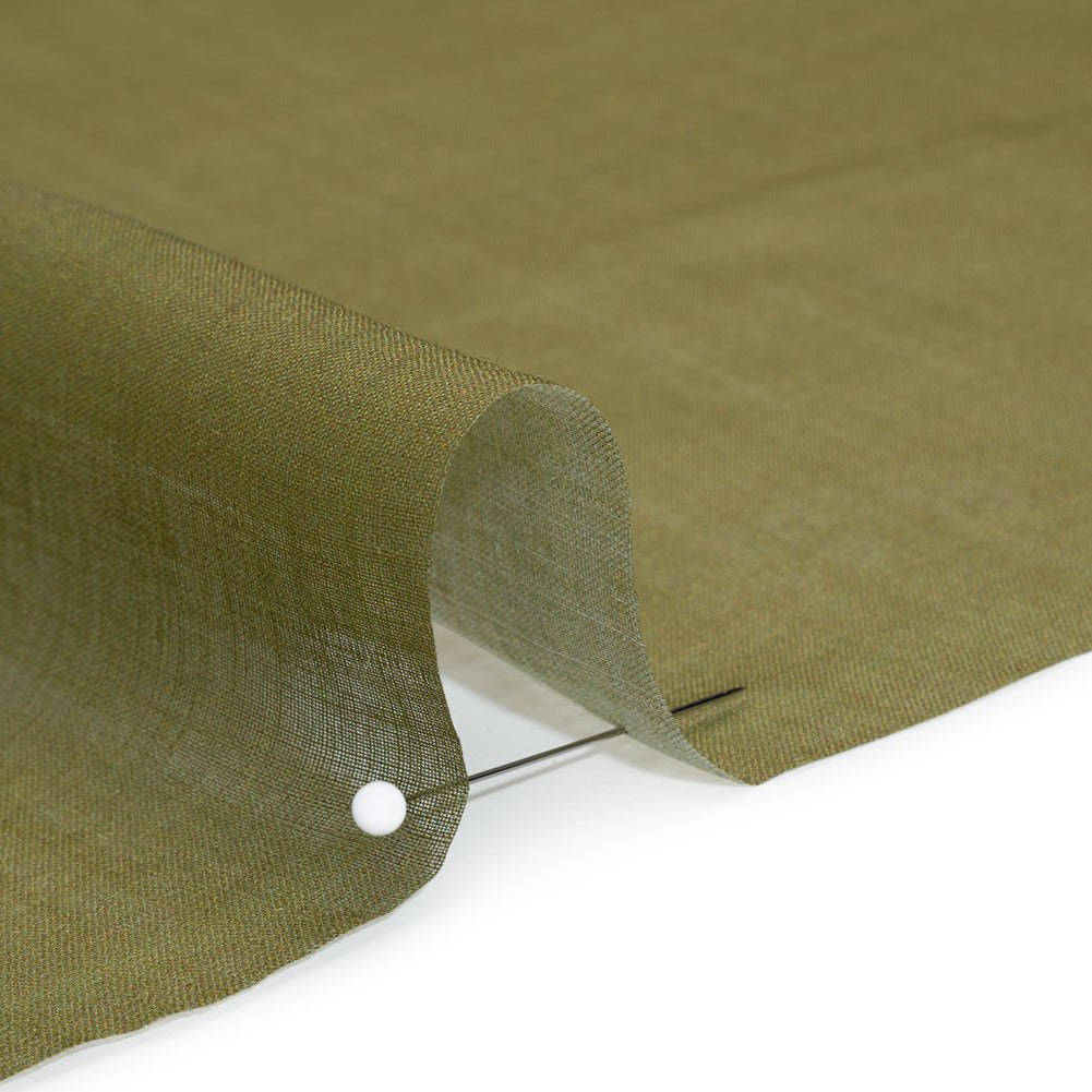 Lightweight Ramie Woven - Leaf Green - Famous Australian Designer Deadstock Lightweight Ramie Woven - Leaf Green - Famous Australian Designer Deadstock