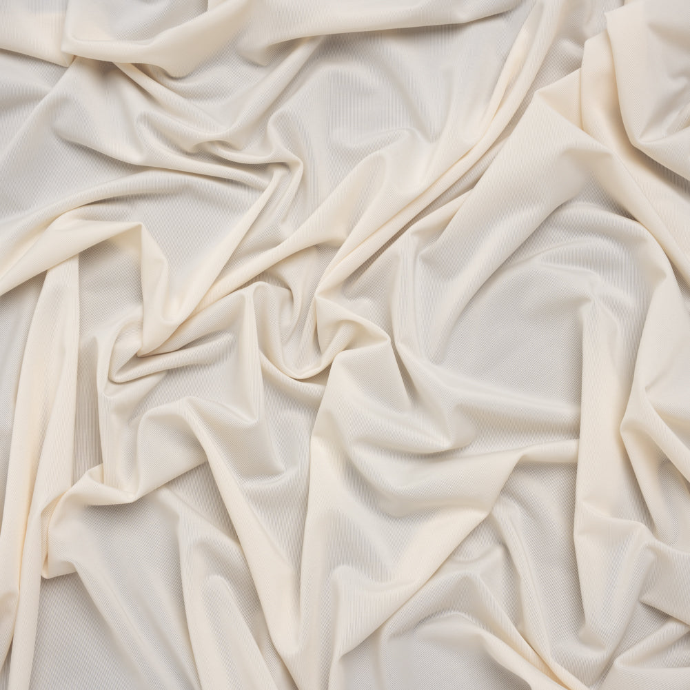Stretch Polyester Jersey - Cream - Famous Australian Designer Deadstock Stretch Polyester Jersey - Cream - Famous Australian Designer Deadstock