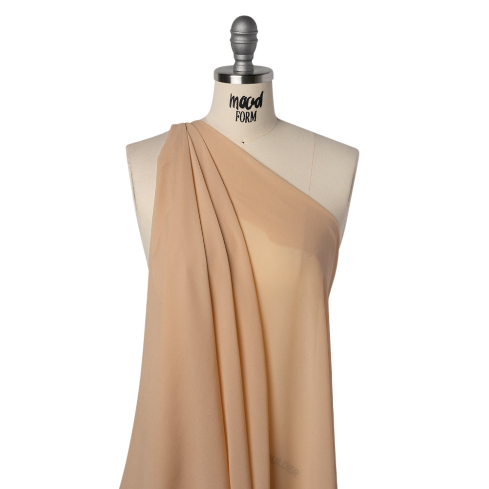 Viscose Georgette - Nude - Famous Australian Designer Deadstock Viscose Georgette - Nude - Famous Australian Designer Deadstock