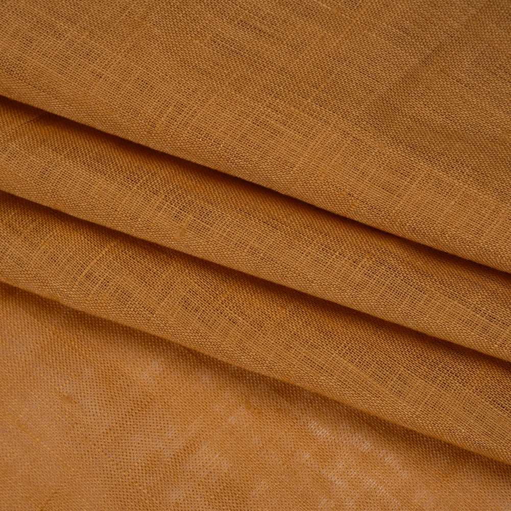 Lightweight Linen Woven - Caramel - Famous Australian Designer Deadstock Lightweight Linen Woven - Caramel - Famous Australian Designer Deadstock