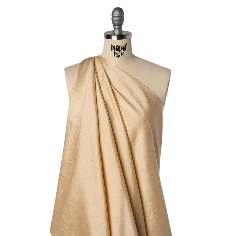 Raw Silk Woven - Macadamia - Famous Australian Designer Deadstock Raw Silk Woven - Macadamia - Famous Australian Designer Deadstock