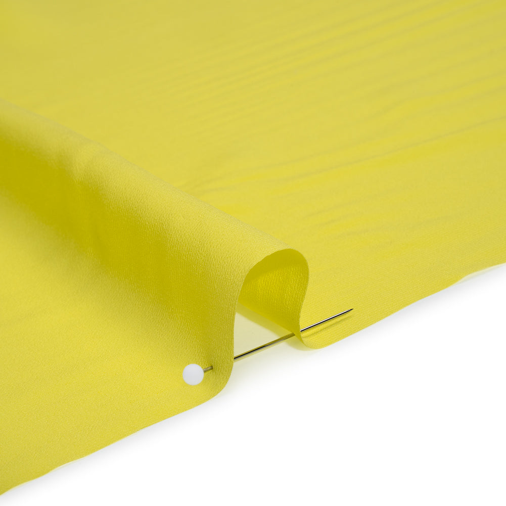 Viscose Crepe de Chine - Chartreuse - Famous Australian Designer Deadstock Viscose Crepe de Chine - Chartreuse - Famous Australian Designer Deadstock