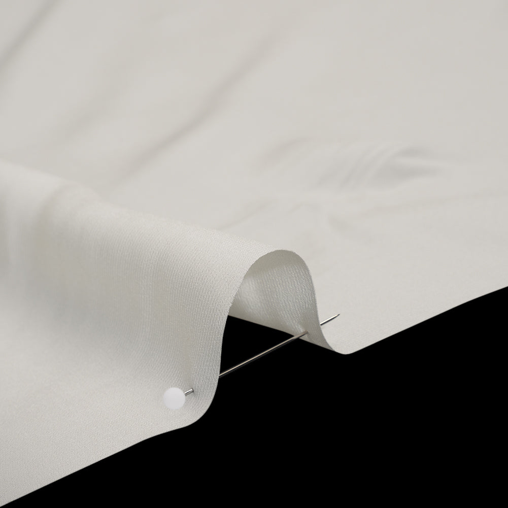 Viscose Crepe de Chine - Off White - Famous Australian Designer Deadstock Viscose Crepe de Chine - Off White - Famous Australian Designer Deadstock