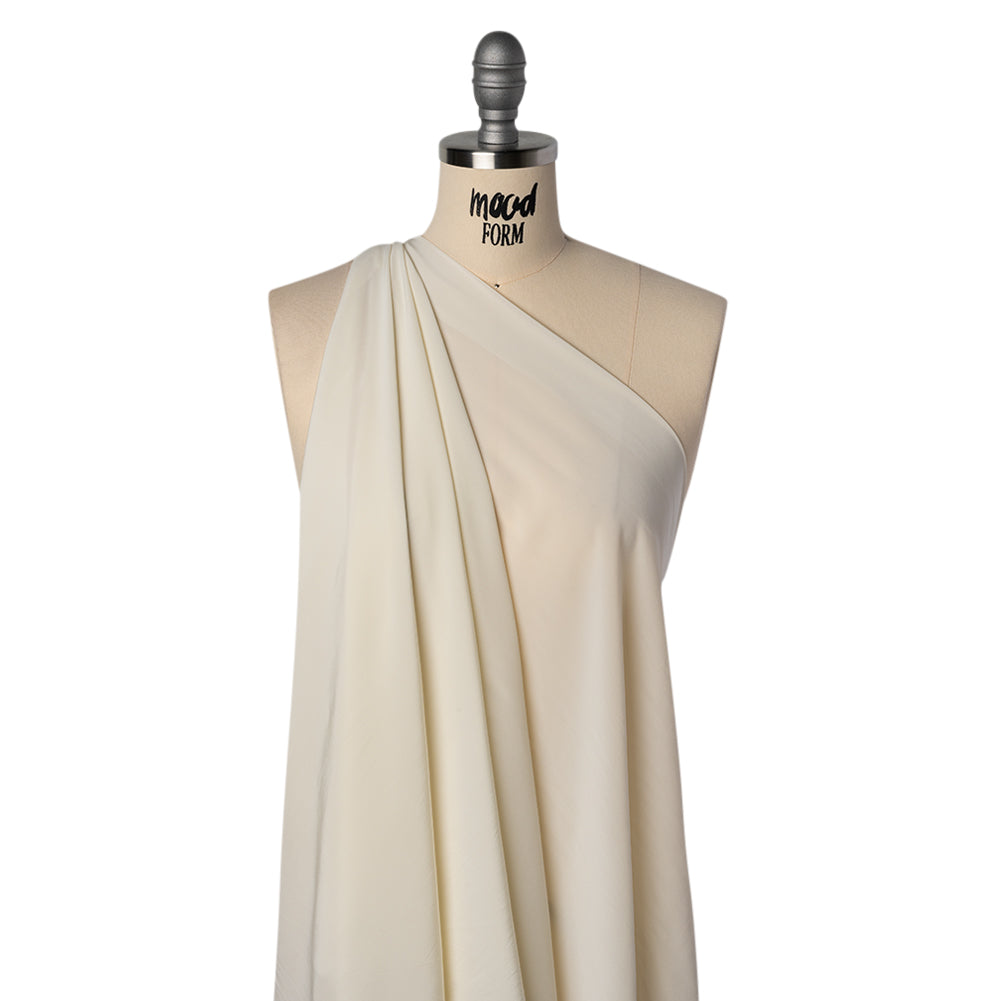Viscose Crepe de Chine - Off White - Famous Australian Designer Deadstock Viscose Crepe de Chine - Off White - Famous Australian Designer Deadstock