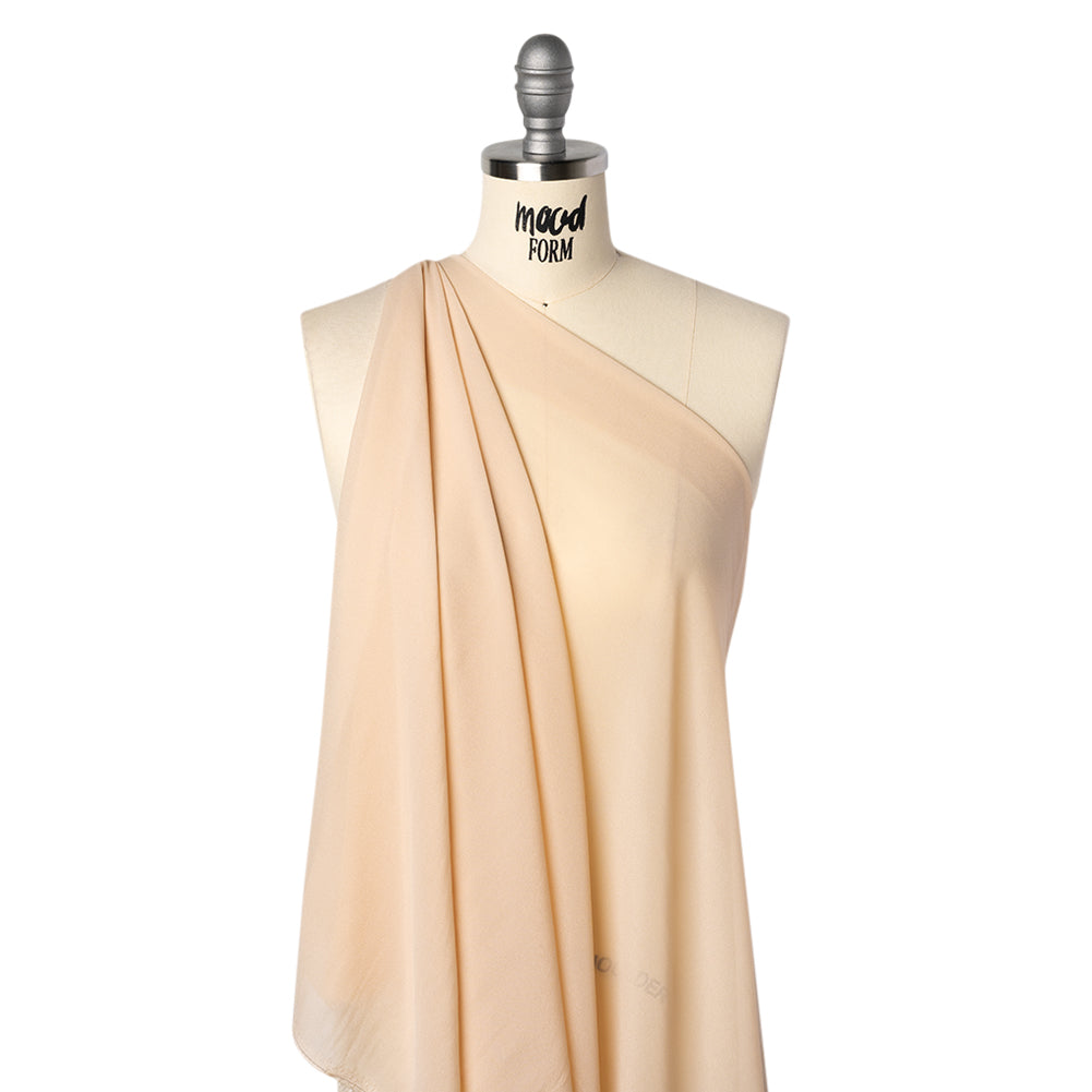 Viscose Georgette - Nude - Famous Australian Designer Deadstock Viscose Georgette - Nude - Famous Australian Designer Deadstock