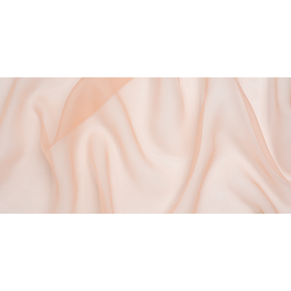 Silk Organza - Peach - Famous Australian Designer Deadstock Silk Organza - Peach - Famous Australian Designer Deadstock