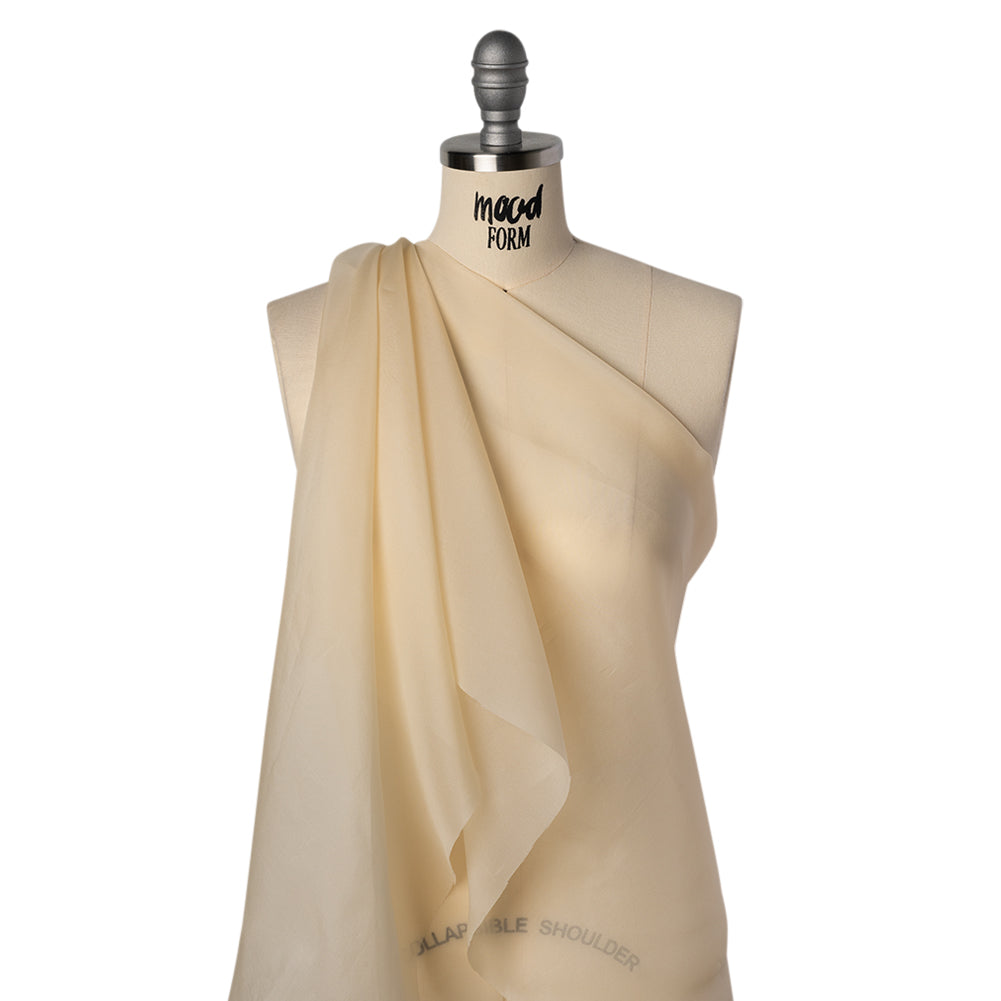 Silk Organza - Pale Beige - Famous Australian Designer Deadstock Silk Organza - Pale Beige - Famous Australian Designer Deadstock