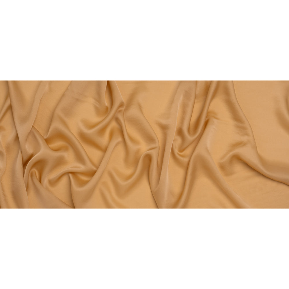 Satin Faced Silk Chiffon - Toffee - Famous Australian Designer Deadstock Satin Faced Silk Chiffon - Toffee - Famous Australian Designer Deadstock