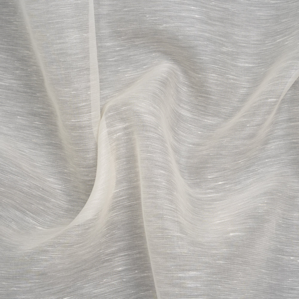 Silk and Linen Scrim - Ivory - Famous Australian Designer Deadstock Silk and Linen Scrim - Ivory - Famous Australian Designer Deadstock