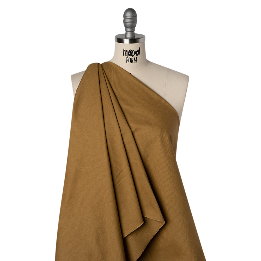Slubbed Cotton Twill Made in Japan - Olive Brown - Famous Australian Designer Deadstock Slubbed Cotton Twill Made in Japan - Olive Brown - Famous Australian Designer Deadstock